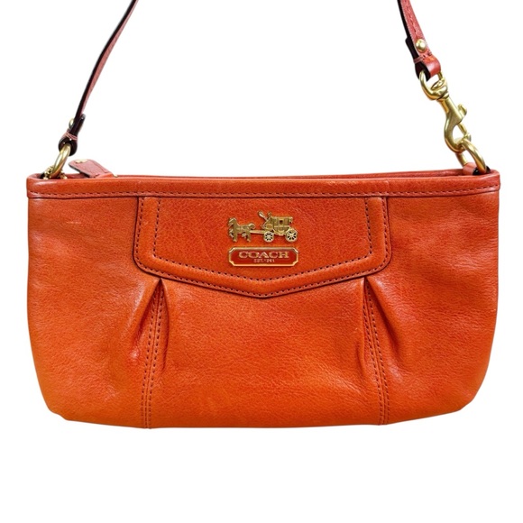 Coach | Orange Leather Mini Bag - Picture 2 of 13